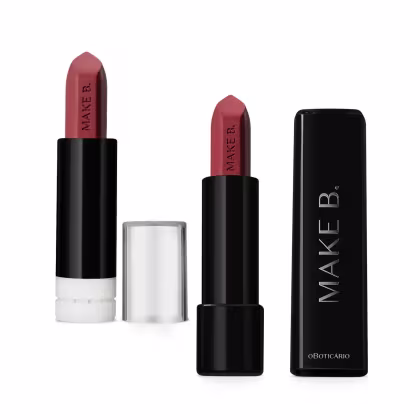 Imagem do produto Combo Make B.: Batom Mate Marrom Hot Brown Make B. 4g + Refil 4g