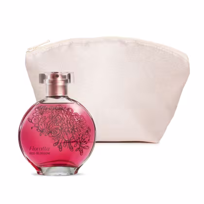 Imagem do produto Conjunto Floratta Red Blossom o Boticário Feminino - Desodorante Colônia 75ml + Nécessaire
