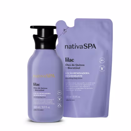 Imagem do produto Combo Nativa Spa Lilac: Loção Corporal 400ml + Refil Loção Corporal 350ml