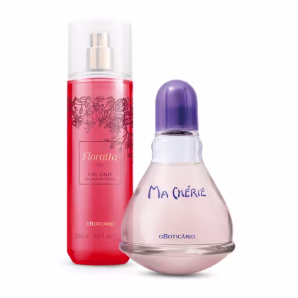 Imagem do produto Conjunto Ma Chérie & Floratta Red o Boticário Feminino - Desodorante Colônia 100ml + Body Splash Desodorante 200ml