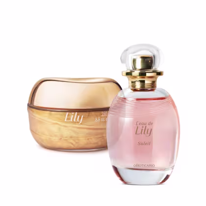 Imagem do produto Conjunto L'eau de Lily Soleil o Boticário Feminino - Desodorante Colônia 75ml + Geleia Corporal 250g