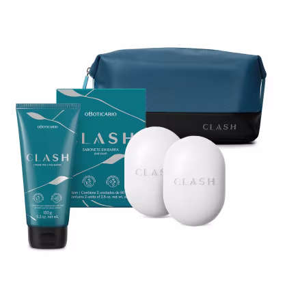 Imagem do produto Combo Clash: Creme Pré E Pós- Barba + Sabonete em Barra 2x80g + Nécessarie