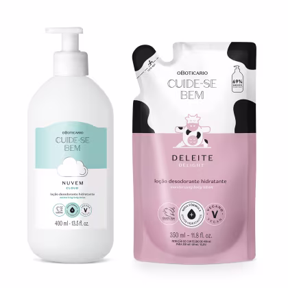 Imagem do produto Kit Cuide-se Bem o Boticário Corporal Nuvem + Refil Deleite (2 Produtos)