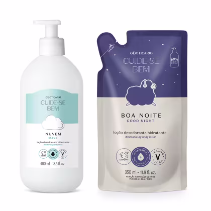 Imagem do produto Kit Cuide-se Bem o Boticário Corporal Nuvem + Refil Boa Noite (2 Produtos)