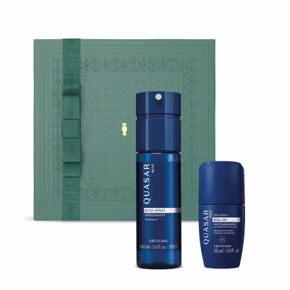 Imagem do produto Combo Presente Quasar Blue: Body Spray 100ml + Desodorante Roll-On 55ml + Caixa Presenteável