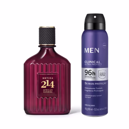 Imagem do produto Combo African Sunrise Eau De Parfum 100ml + Antitranspirante 90g/150ml