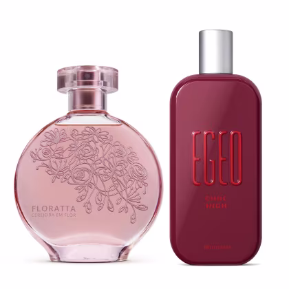 Imagem do produto Combo Desodorante Colônia: Floratta Cerejeira Em Flor 75ml + Egeo Choc High  90ml