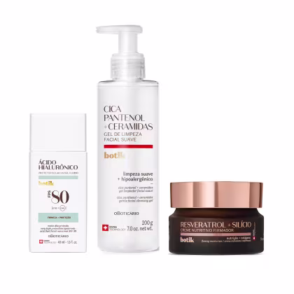 Imagem do produto Kit Skincare Diurno para Pele Madura com Rugas Botik  (3 itens)
