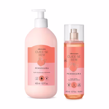 Imagem do produto Kit o Boticário Cuide-se Bem Pessegura Loção + Body Splash (2 Produtos)