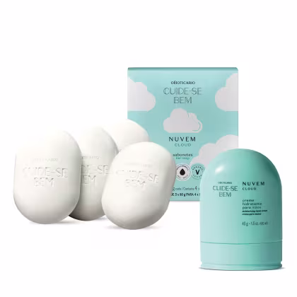 Imagem do produto Combo Cuide-se Bem Nuvem: Creme Para as Mãos 45g + Sabonetes em Barra 4x80g
