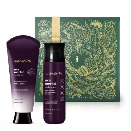 Imagem do produto Kit o Boticário Nativa Spa Uva Merlot Presente Natal (3 Produtos)
