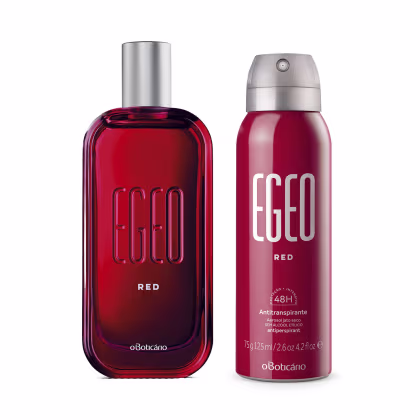 Imagem do produto Combo Egeo Red: Desodorante Colônia 90ml + Desodorante Antitranspirante Aerossol 75g