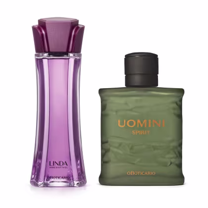 Imagem do produto Conjunto o Boticário - Uomini Spirit Desodorante Colônia 100ml +  Linda Irresistível Desodorante Colônia 100ml