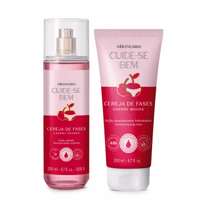 Imagem do produto Combo Cuide-se Bem Cereja De Fases: Body Splash 200ml + Loção Corporal 200ml