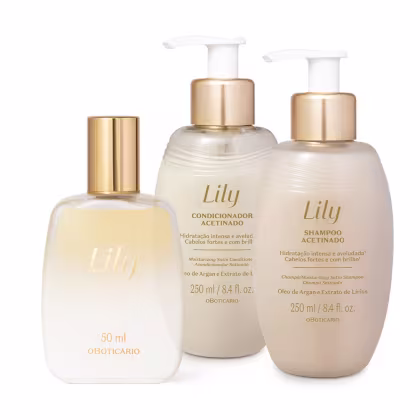 Imagem do produto Combo Lily Cabelos: Shampoo 250ml + Condicionador 250ml + Spray Perfumado 50ml
