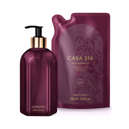 Imagem do produto Combo Casa 214 Figo Magnífico: Sabonete Líquido 250ml + Refil 250ml