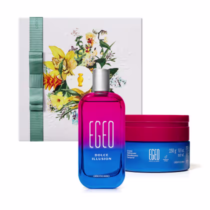Imagem do produto Combo Presente Dia Das Mães Egeo Dolce Illusion: Desodorante Colônia 90ml + Creme Corporal 250g