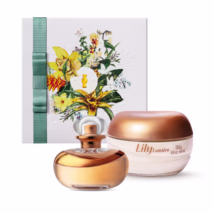 Imagem do produto Combo Presente Dia Das Mães Lily Lumière: Eau De Parfum 75ml + Creme Acetinado 250g