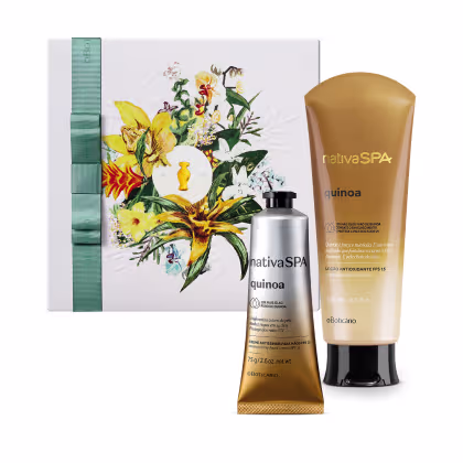 Imagem do produto Combo Presente Dia Das Mães Nativa Spa Quinoa: Loção Corporal 200ml + Creme Para As Mãos Antissinais 75g