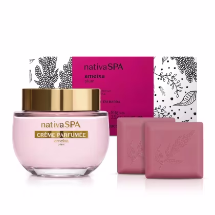 Imagem do produto Combo Nativa Spa Ameixa: Crème Parfumèe Ultra Perfumado 200g + Sabonete Em Barra 2x90g