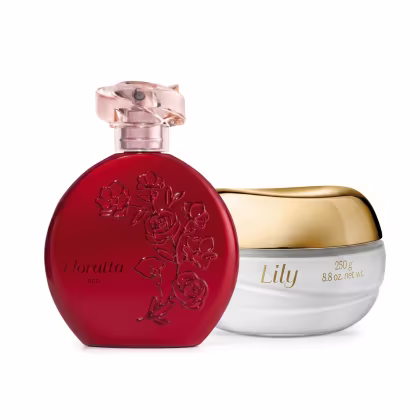 Imagem do produto Combo Floratta Red Desodorante Colônia 75ml + Creme Acetinado Corporal Lily 250g