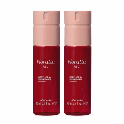 Imagem do produto Combo Body Spray Desodorante Floratta Red 100ml (2 itens)