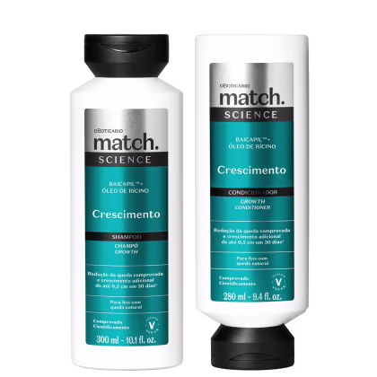 Imagem do produto Combo Match Science Crescimento: Shampoo 300ml + Condicionador 280ml