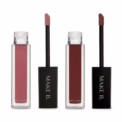 Imagem do produto Combo Make B.: Batom Líquido Mate Rosa Deep Rose 5ml + Batom Líquido Mate Marrom Warm Cashmere 5ml