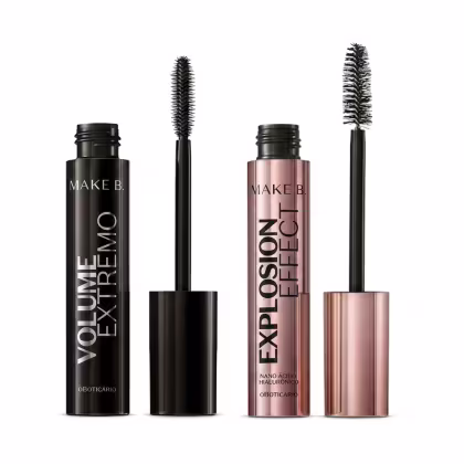 Combo Make B.: Máscara de Cílios Volume Extremo 10ml + Máscara de Cílios Explosion Effect 10g