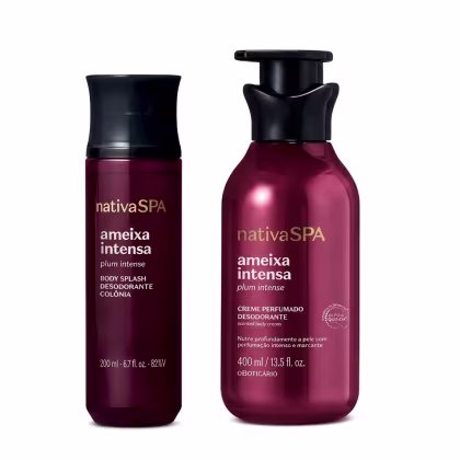Imagem do produto Combo Nativa Spa Ameixa Intensa: Body Splash Desodorante Colônia 200ml + Creme Perfumado Hidratante Corporal 400ml