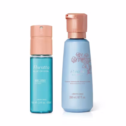 Imagem do produto Combo Floratta Blue Crystal: Body Spray 100ml + Creme Corporal 200ml