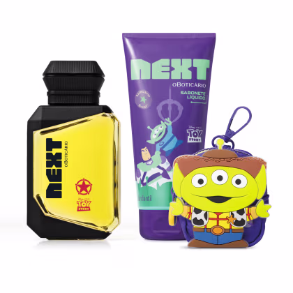 Imagem do produto Combo Toy Story: Desodorante Colônia Xerife 75ml + Sabonete Líquido Slime 150ml + Mini Bag Alien