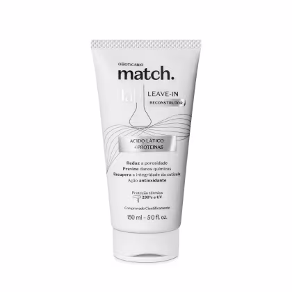Imagem do produto Match o Boticário Lab Multibenefícios - Leave-In Reconstrutor 150ml