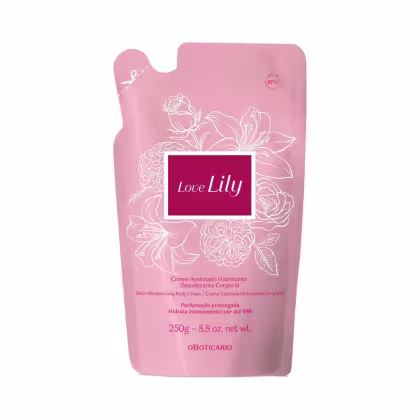 Imagem do produto Refil Creme Acetinado Desodorante Hidratante Corporal Love Lily 250g