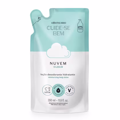 Imagem do produto Cuide-se Bem Nuvem o Boticário Refil - Loção Desodorante Hidratante 350ml