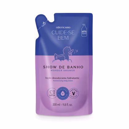 Imagem do produto Cuide-se Bem o Boticário Show de Banho Refil - Loção Desodorante Hidratante Corporal 350ml