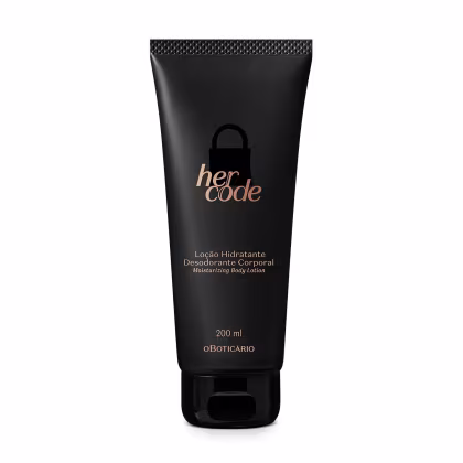 Imagem do produto Her Code o Boticário - Loção Hidratante Desodorante Corporal 200ml