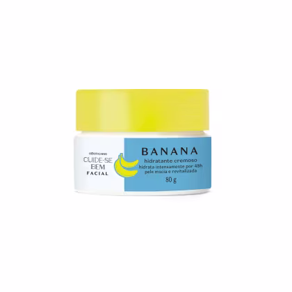 Imagem do produto Cuide-se Bem Feira Banana o Boticário - Hidratante Cremoso Facial 80g