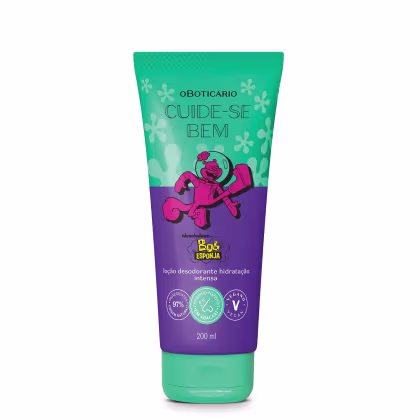 Imagem do produto Cuide-se Bem Bob Esponja Sandy Bochechas o Boticário - Loção Desodorante Hidratante 200ml