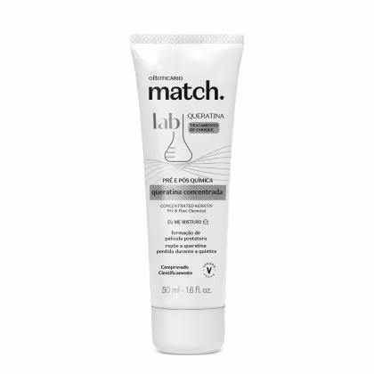 Imagem do produto Queratina Concentrada Match Lab Tratamento de Choque 50ml