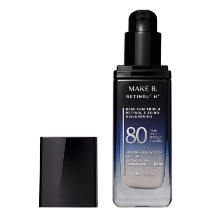 Imagem do produto Base Líquida Invisível FPS80 Make B. Retinol³ H+ 26g