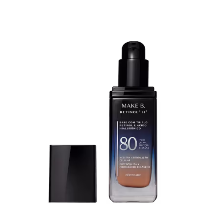Imagem do produto Make B. Retinol³ H+ o Boticário Cor 170Q FPS80 - Base Líquida 26g