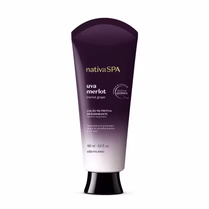Imagem do produto Nativa Spa o Boticário Uva Merlot - Loção Nutritiva Desodorante 180ml