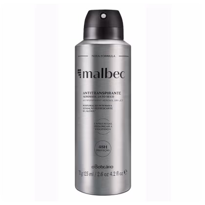 Imagem do produto Desodorante Antitranspirante Aerossol Malbec Magnetic 75g/125ml