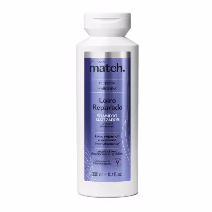Imagem do produto Match. o Boticário Loiro Reparado - Shampoo Matizador 300ml