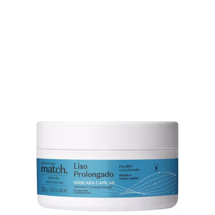 Imagem do produto Match. o Boticário Liso Prolongado - Máscara Capilar 250g