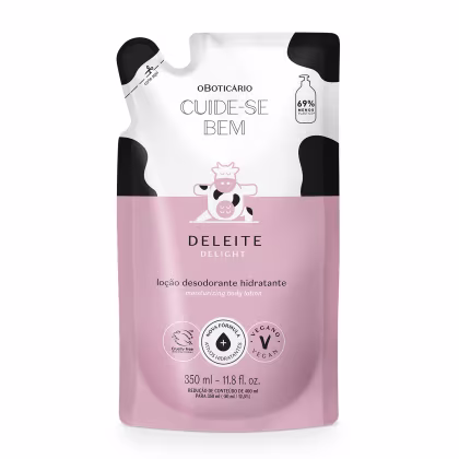 Imagem do produto Cuide-se o Bem Boticário Deleite Refil - Loção Desodorante Hidratante Corporal 350ml