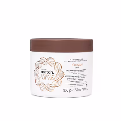 Imagem do produto Máscara Capilar Hidratante Match Ciência das Curvas Crespos 350g
