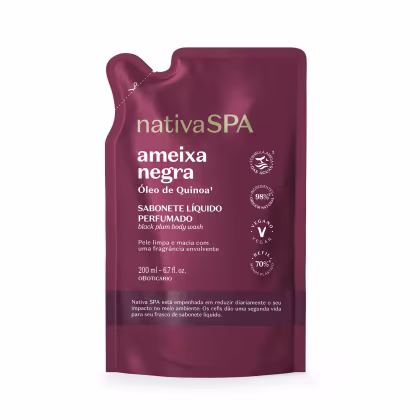 Imagem do produto Nativa SPA Ameixa Negra o Boticário Refil - Sabonete Líquido 200ml