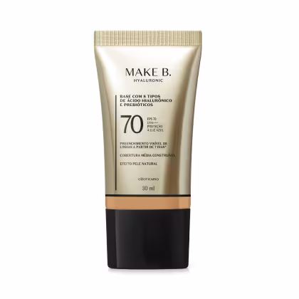 Imagem do produto Base Líquida Protetora FPS 70 Make B. Hyaluronic Cor 210Q 30ml